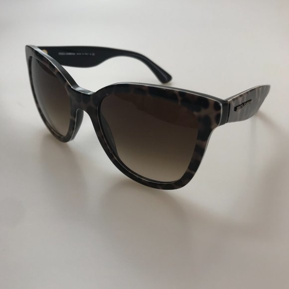 Brand New Authentic Dolce & Gabbana Leopard Sunglasses with Matching Case - Picture 10 of 11